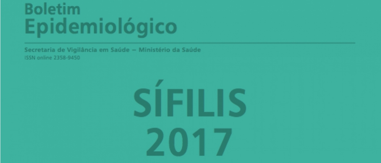 Boletim Epidemiologico De Sifilis De 2017