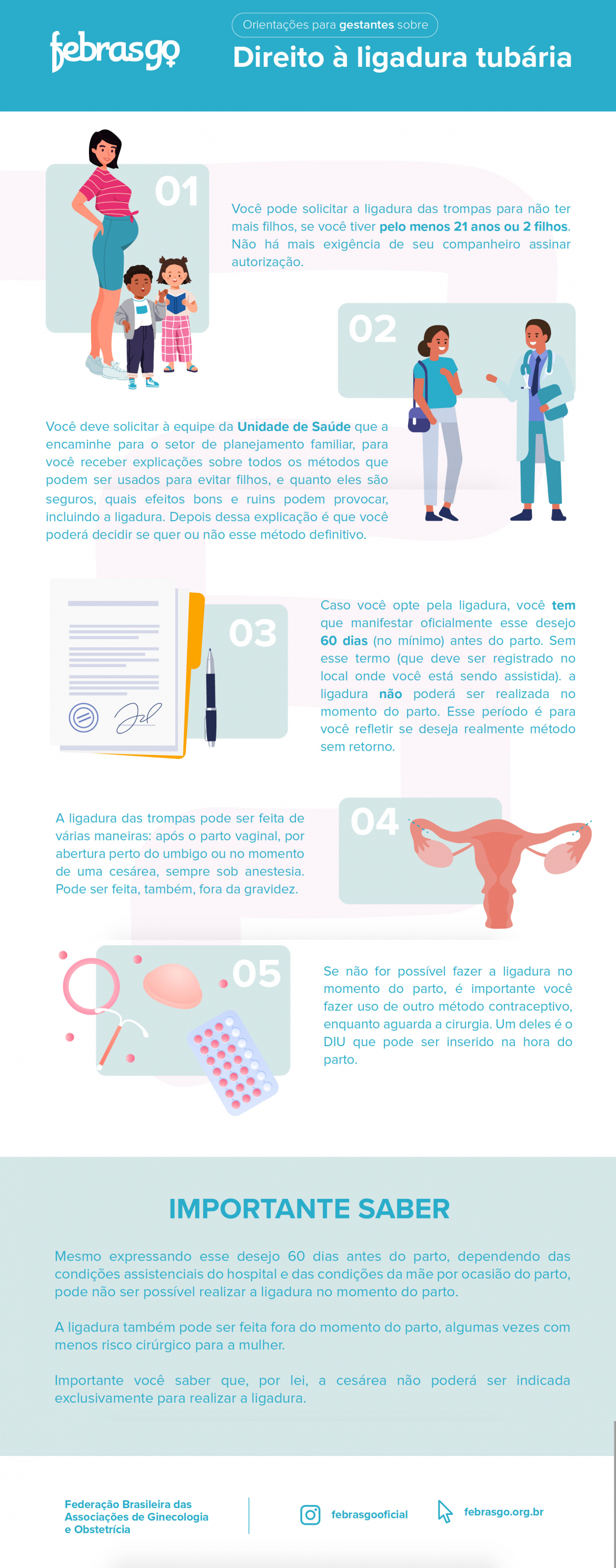 Orientações para gestantes