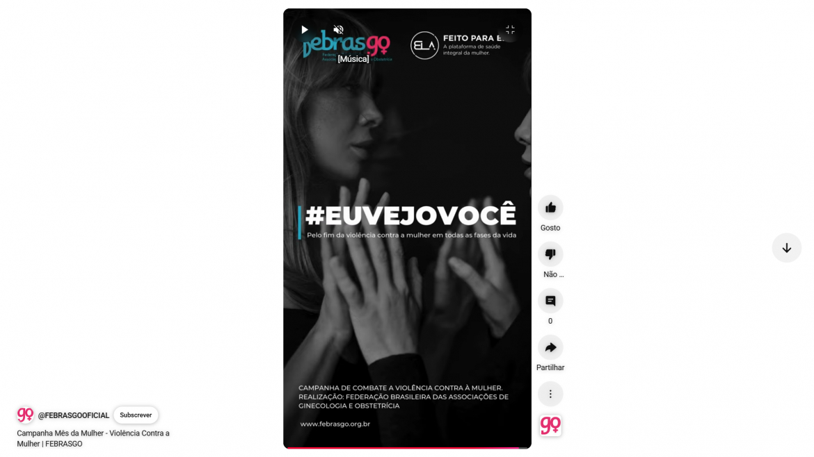 Campanha Mês da Mulher - Violência Contra a Mulher | FEBRASGO