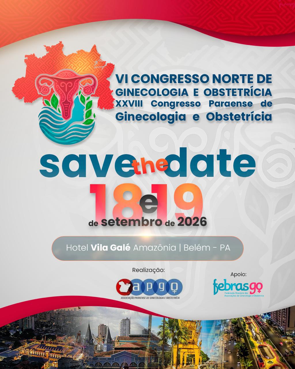 Banner VI CONGRESSO NORTE DE GINECOLOGIA E OBSTETRÍCIA XXVIII CONGESSO PARAENSE DE GINECOLOGIA E OBSTETRÍCIA