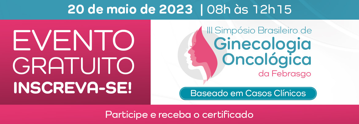 Banner III Simpósio Brasileiro de Ginecologia Oncológica da Febrasgo